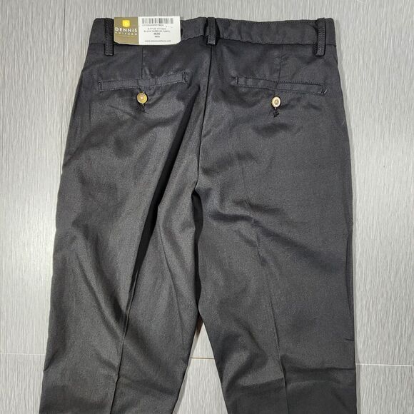 Dennis Uniform Men's Flat Front Pants Black Harbour Size 30x32 NWT - Picture 8 of 12